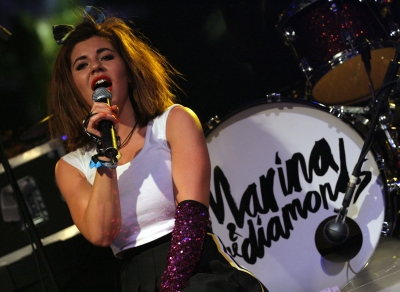 Marina and the Diamonds performs during the Coachella Valley Music & Arts Festival 2011 held at the Empire Polo Club on April 15, 2011