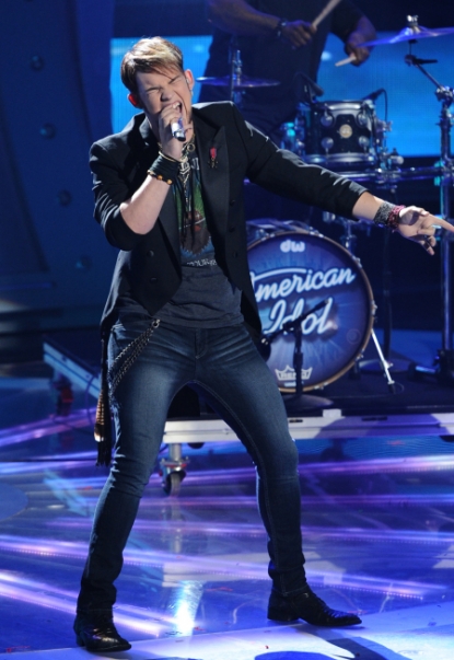 James Durbin performs Journey’s “Don’t Stop Believin’” on “American Idol,” May 11, 2011