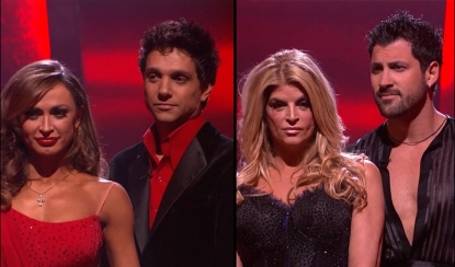 Karina, Ralph, Kirstie and Maks wait to hear who is going on home “Dancing with the Stars,” May 17, 2011