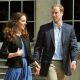 Prince William, Duke of Cambridge and Catherine, Duchess of Cambridge walk hand in hand from Buckingham Palace the day after their wedding to a waiting helicopter in London on April 30, 2011