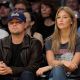 Leonardo DiCaprio and Bar Rafaeli attend a game between the Orlando Magic and the Los Angeles Lakers at Staples Center on January in Los Angeles, Calif. on January 18, 2010 