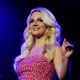 Britney Spears smiles onstage at KIIS FM’s Wango Tango at the Staples Center in Los Angeles on May 14, 2011