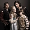 David Oakes as Juan Borgia, Holliday Grainger as Lucrezia Borgia, Francois Arnaud as Cesare Borgia, and Aidan Alexander as Joffre Borgia in “The Borgias”