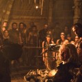 Khal Drogo (Jason Momoa) prepares to give Viserys Targaryen (Harry Lloyd) “A Golden Crown,” on HBO’s “Game of Thrones,” May 2011