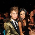 Justin Bieber and Selena Gomez spotted during the 2011 Billboard Music Awards at the MGM Grand Garden Arena in Las Vegas on May 22, 2011 