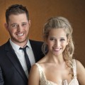 Michael Buble and Luisana Lopilato celebrate their marriage in Vancouver, Canada, on May 20, 2011