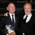 Tony and Ridley Scott pose backstage during the BAFTA Los Angeles 2010 Britannia Awards held at the Hyatt Regency Century Plaza in Century City, Calif., on November 4, 2010
