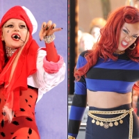 Lady Gaga on “GMA” (left) and Rihanna on “Today” (right), May 27, 2011