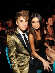 Justin Bieber and Selena Gomez spotted during the 2011 Billboard Music Awards at the MGM Grand Garden Arena in Las Vegas on May 22, 2011 