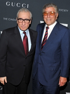 Director Martin Scorsese and  Tony Bennett attend the Cinema Society, Gucci & the Film Foundation screening of “La Dolce Vita” at the Tribeca Grand Hotel, New York City, on June 1, 2011