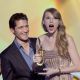 “Glee’s” Matthew Morrison presents the Billboard 200 Album Artist of the Year award to singer Taylor Swift onstage during the 2011 Billboard Music Awards at the MGM Grand Garden Arena in Las Vegas on May 22, 2011 