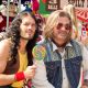 Russell Brand and Alec Baldwin on the set of “Rock of Ages”