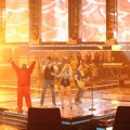 Cee Lo Green, Blake Shelton, Christina Aguilera and Adam Levine perform a Queen medley on “The Voice,” June 7, 2011