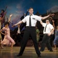 The cast of “The Book of Mormon” during the curtain call on the opening night of ‘The Book of Mormon’ on Broadway at Eugene O’Neill Theatre in New York City on March 24, 2011 