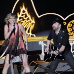 Jennifer Nettles and Kristain Bush of Sugarland perform during the First Annual 2011 Rapids Jam Music Festival at the Carolina Crossroads Outdoor Amphitheate in Roanoke Rapids, N. Carolina, on June 17, 2011 