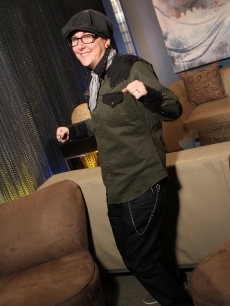 Beverly McClellan, from NBC’s “The Voice,” visits the set of Access Hollywood Live on June 20, 2011