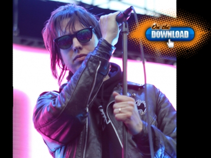 The Strokes’ super cool lead singer Julian Casablancas mugs for the camera at KROQ’s Weenie Roast in Irvine, Calif. on June 4, 2011