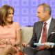 “Today” show co-host Matt Lauer talks about his favorite “Meredith” moments on the “Today” show along with “Today” show co-host Meredith Vieira in New York on June 8, 2011
