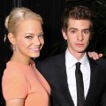 Emma Stone and Andrew Garfield are all smiles at the Sony Pictures Classic 68th Annual Golden Globe Awards Party held at The Beverly Hilton hotel in Beverly Hills, Calif. on January 16, 2011