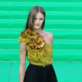 “Transformers” star Rosie Huntington-Whiteley looking glam prior to the opening ceremony of the Moscow International Film Festival in Moscow on June 23, 2011

