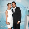 Julie Benz and Rich Orosco arrive at the The 2011 Crystal + Lucy Awards at The Beverly Hilton hotel, Beverly Hills, on June 16, 2011