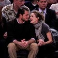 Keri Russell and Shane Dreary attend Dallas Mavericks vs New York Knicks game at Madison Square Garden, NYC, on December 10, 2007