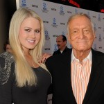 Miss January Anna Sophia Berglund and Hugh Hefner step out at Day 1 of TCM Classic Film Festival 2011 in Los Angeles on April 28, 2011 