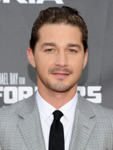 Shia LaBeouf attends the New York premiere of “Transformers: Dark Of The Moon” in Times Square, New York City, on June 28, 2011