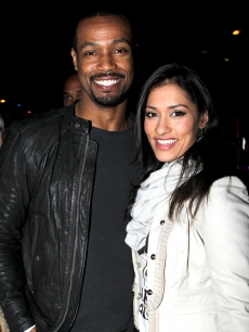 Isiah Mustafa and Janina Gavankar at Peter Travers and Editors Of Rolling Stone Host Awards Weekend Bash - Inside at Drai’s Hollywood on February 26, 2011