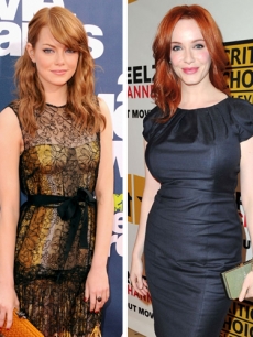 Emma Stone, Christina Hendricks