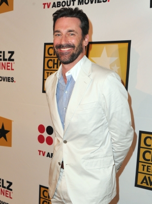 Jon Hamm, nominated for Lead Actor in a Drama Series for “Mad Men,” arrives at the Critics’ Choice Television Awards at the Beverly Hills Hotel in Beverly Hills, Calif., on June 20, 2011 
