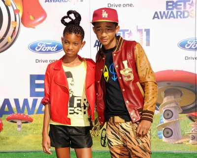 Willow Smith and Jaden Smith arrive at the BET Awards ‘11 held at the Shrine Auditorium in Los Angeles on June 26, 2011 