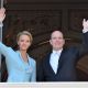Princess Charlene of Monaco and Prince Albert II of Monaco pose on the balcony after the civil ceremony of the Royal Wedding of Prince Albert II of Monaco to Charlene Wittstock at the Prince’s Palace on July 1, 2011 in Monaco
