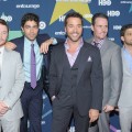Kevin Connolly, Adrian Grenier, Jeremy Piven, Kevin Dillon and Jerry Ferrara bond for one last time at the final season premiere of “Entourage” in New York City on July 19, 2011