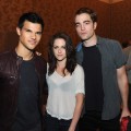 Taylor Lautner, Kristen Stewart and Rob Pattinson attend the Summit Entertainment “The Twilight Saga: Breaking Dawn - Part 1” press conference at the Hilton Bayfront during Comic-Con in San Diego, Calif., on July 21, 2011 