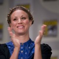 Kaley Cuoco speaks on stage during day two of Comic-Con 2011 held at the San Diego Convention Center on July 22, 2011