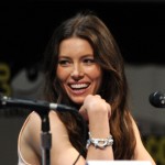 Jessica Biel smiles during the ‘Total Recall’ Panel at Comic-Con 2011 in San Diego, Calif., on July 22, 2011 