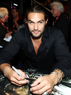 Jason Momoa attends a “Conan the Barbarian” autograph signing during Comic-Con 2011, San Diego, on July 22, 2011 