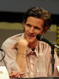 Matt Smith arrives at the “Dr. Who” panel during Comic-Con at the San Diego Convention Center in San Diego, Calif., on July 24, 2011 