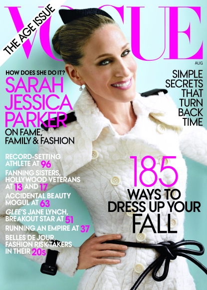 Sarah Jessica Parker as seen on the cover of Vogue’s August 2011 issue