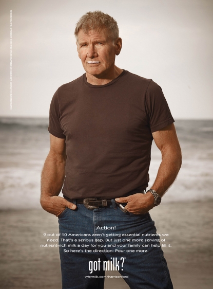 Harrison Ford’s “Got Milk?” ad (July 2011)