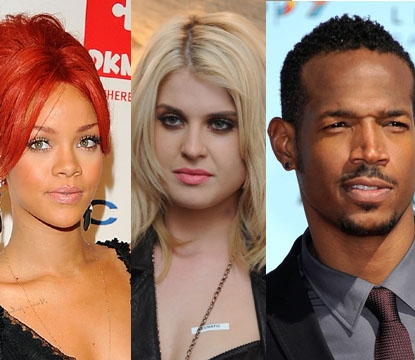 Rihanna, Kelly Osbourne, Marlon Wayans
