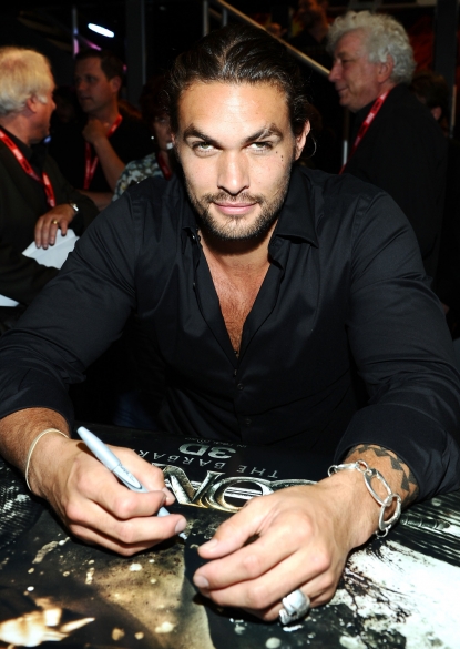 Jason Momoa attends a “Conan the Barbarian” autograph signing during Comic-Con 2011, San Diego, on July 22, 2011 
