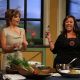 “MasterChef” contestant Alejandra Schrader cooks Thai lobster for Billy Bush and guest co-host Lisa Rinna on Access Hollywood Live on July 25, 2011