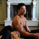 Kellan Lutz is seen behind the scenes as he models for the Dylan George and Abbot + Main by Dylan George Fall 2011 campaign with Anne V