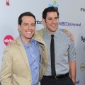Ed Helms and John Krasinski arrive at the NBC Universal TCA 2011 Press Tour All-Star Party at the SLS Hotel, Los Angeles, on August 1, 2011