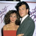 Jennifer Grey and Patrick Swayze attend the premiere of “Dirty Dancing” at the Gemini Theater in New York City, on August 17, 1987