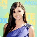 Rebecca Black is all smiles at the 2011 Teen Choice Awards in Universal City, Calif. on August 7, 2011 
