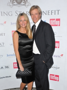 Heather Locklear and Jack Wagner attend the FitFlop Shooting Stars Benefit Closing Ball at the Royal Courts of Justice in London on August 5, 2011 