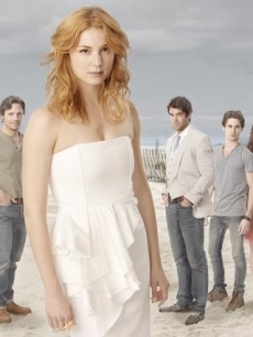 Gabriel Mann as Nolan Ross, Ashley Madekwe as Ashley Davenport, Nick Wechsler as Jack Porter, Emily Van Camp as Emily Thorne, Josh Bowman as Daniel Grayson, Connor Paolo as Declan Porter, Christa B. Allen as Charlotte Grayson, Madeleine Stowe as Victoria Grayson and Henry Czerny as Conrad Grayson in “Revenge” on ABC